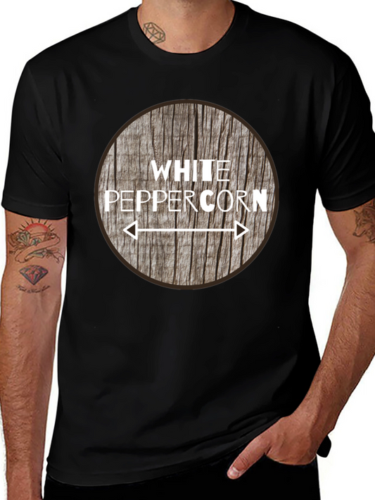 White Peppercorn Graphic Tee - Round Wood Design