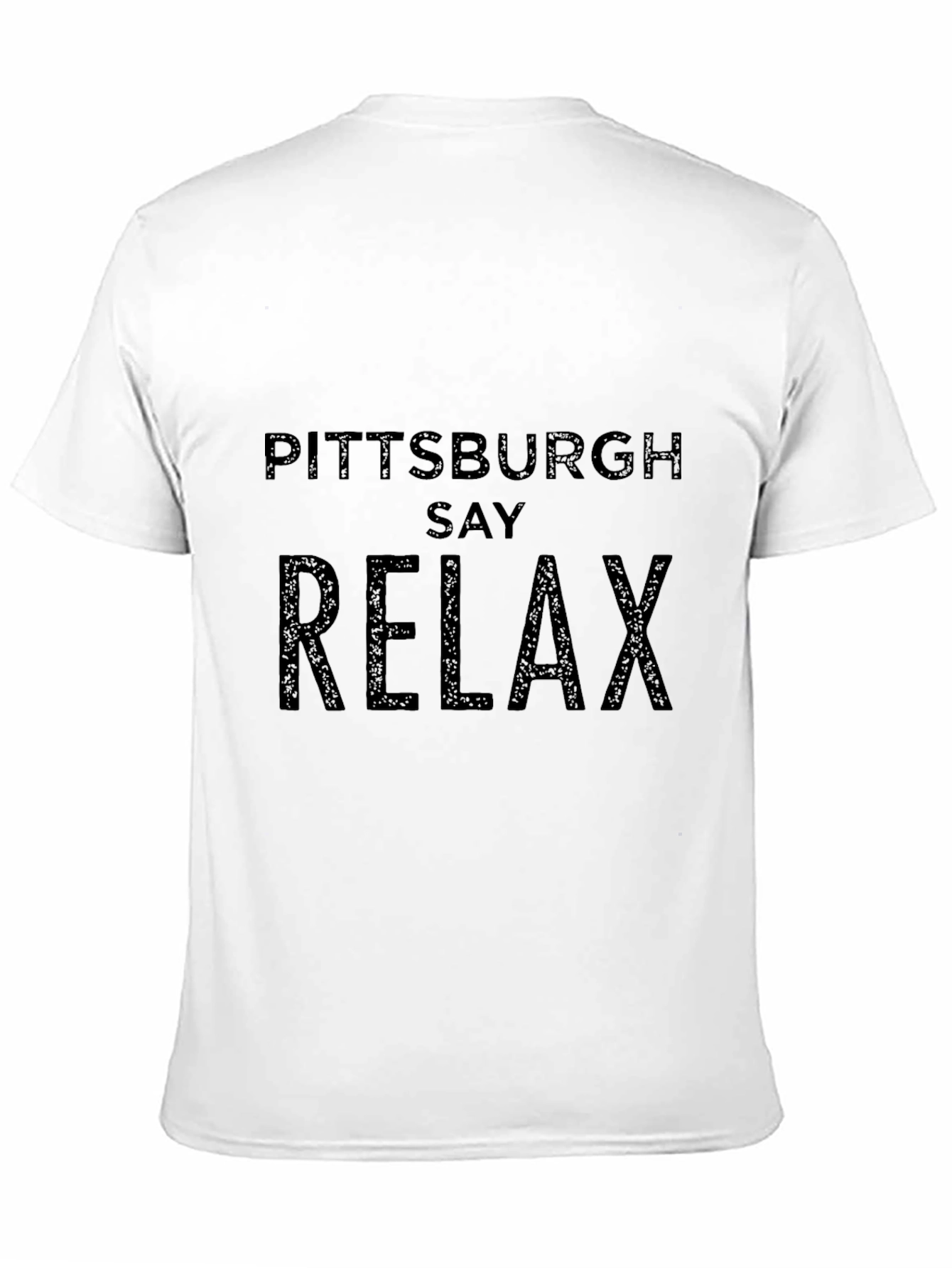 Pittsburgh Say Relax Black Graphic Tee Shirt