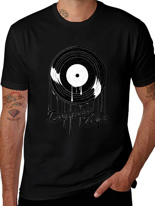 Dripping Wax Vinyl Graphic T-Shirt