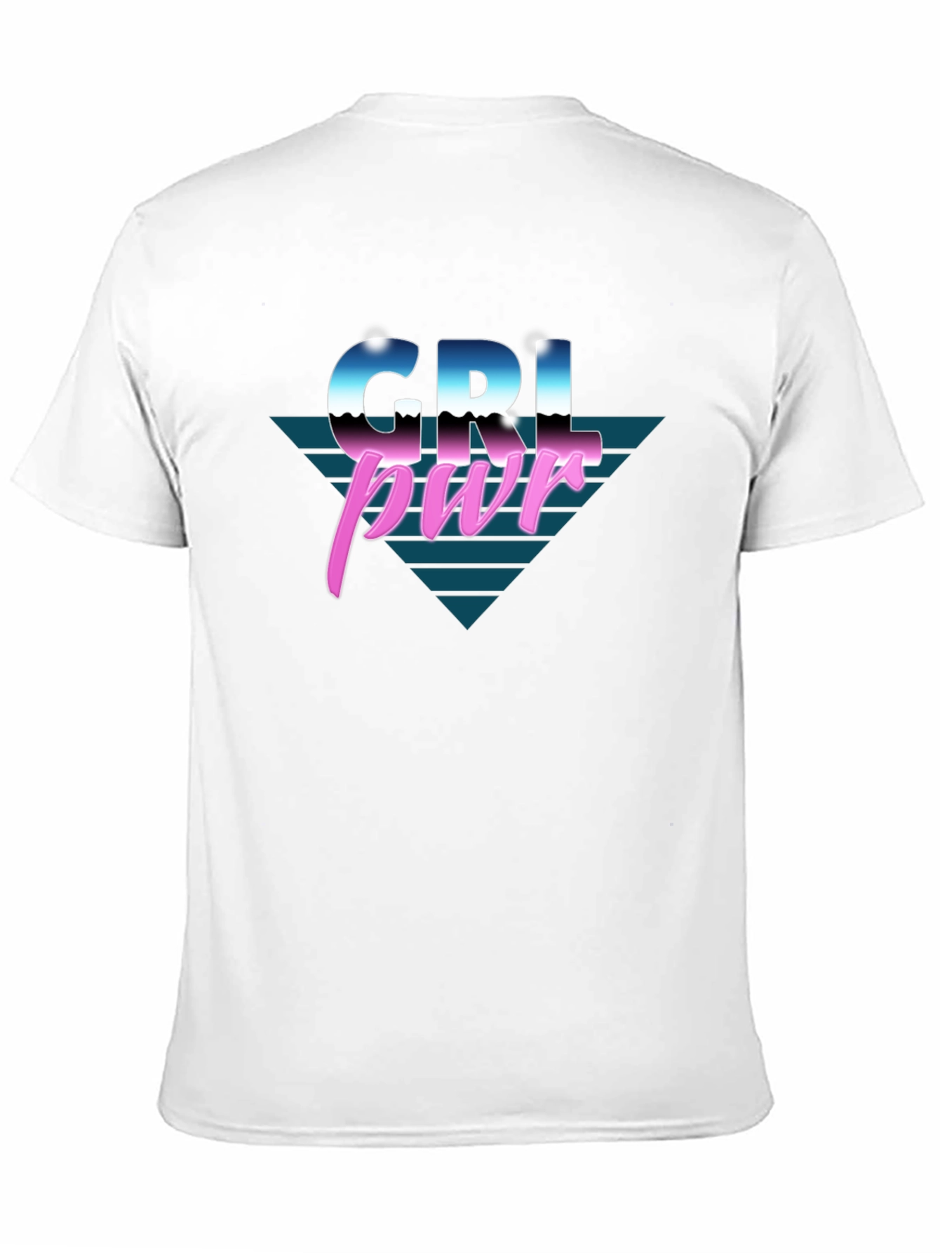 GRL PWR Retro Style Black T-Shirt