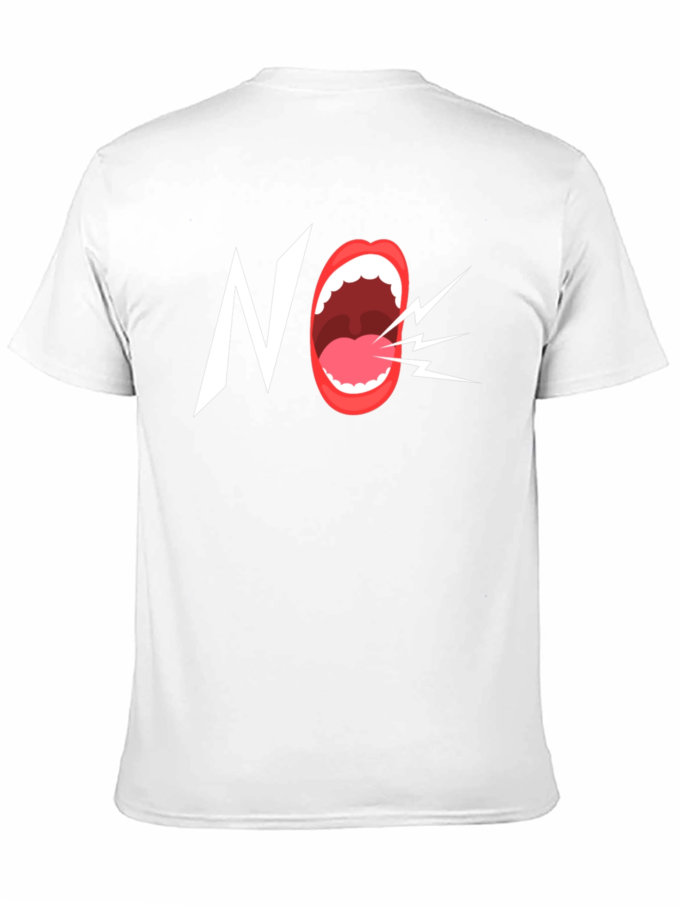 Bold NO Graphic Tee - Statement T-Shirt