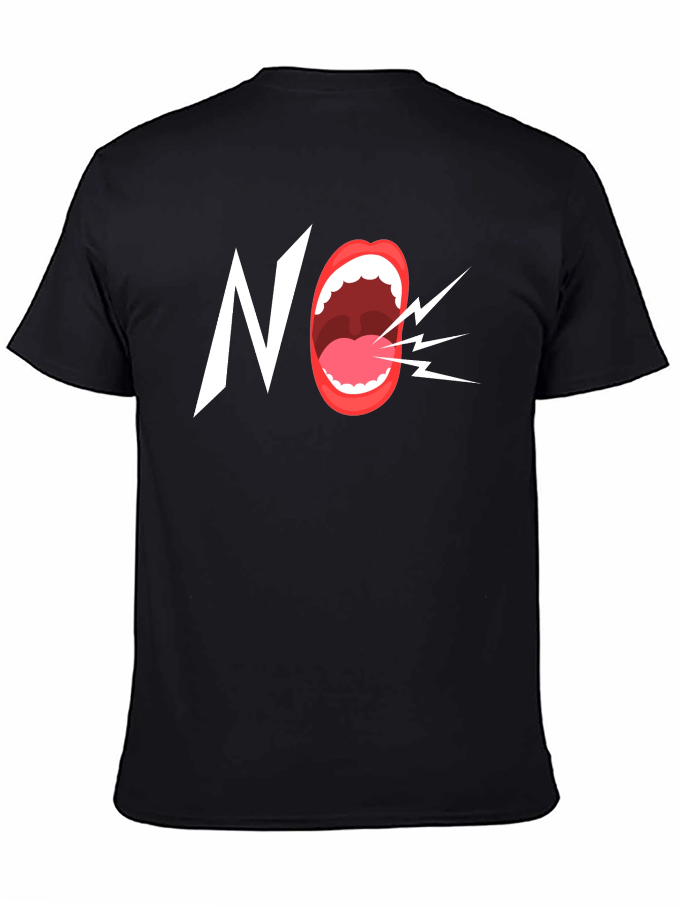 Bold NO Graphic Tee - Statement T-Shirt