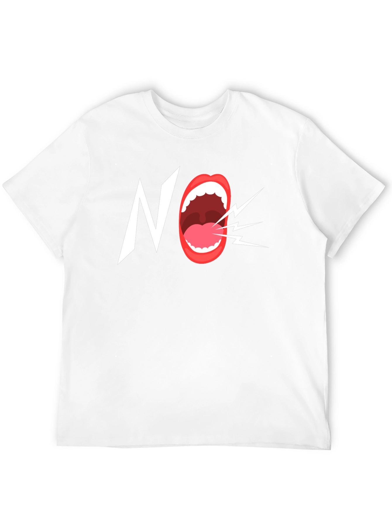 Bold NO Graphic Tee - Statement T-Shirt