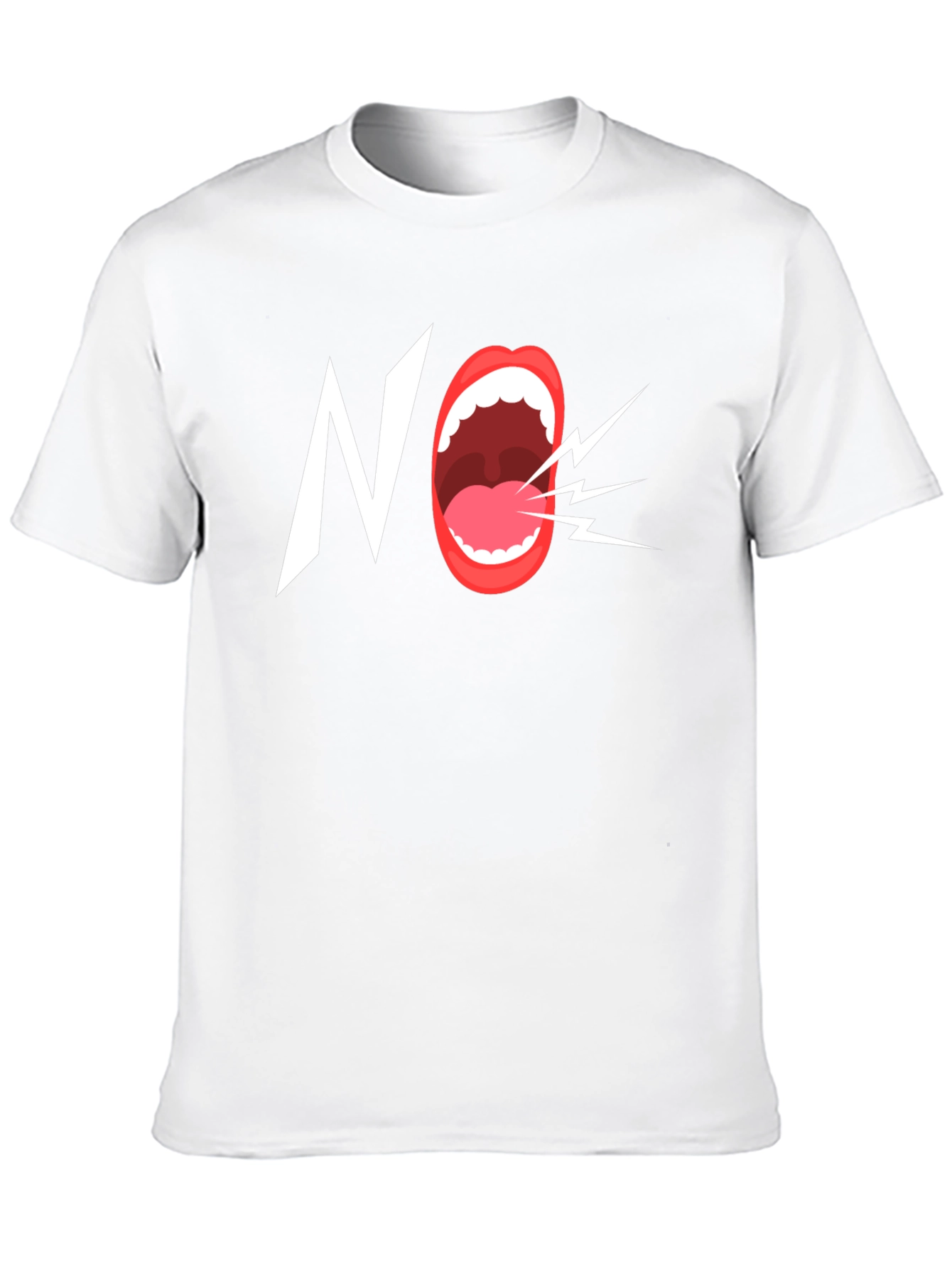 Bold NO Graphic Tee - Statement T-Shirt