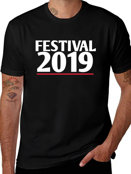 Festival 2019 T-Shirt - Black Cotton Blend