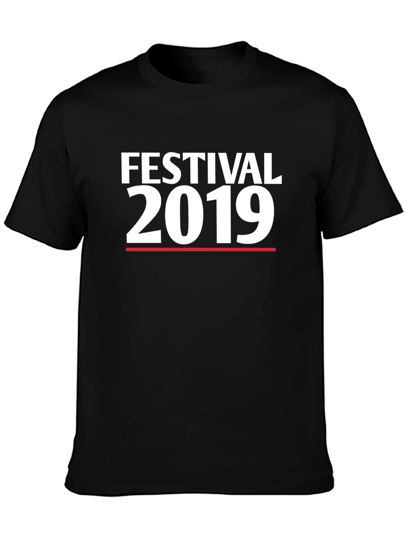 Festival 2019 T-Shirt - Black Cotton Blend