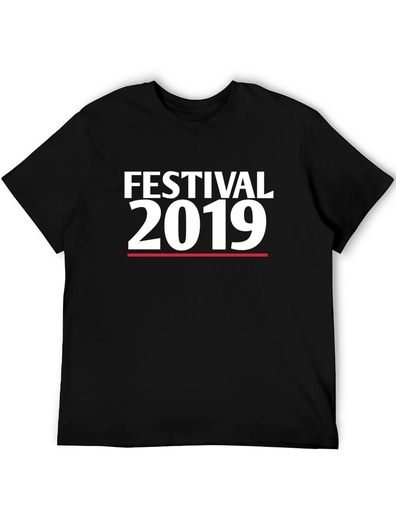 Festival 2019 T-Shirt - Black Cotton Blend