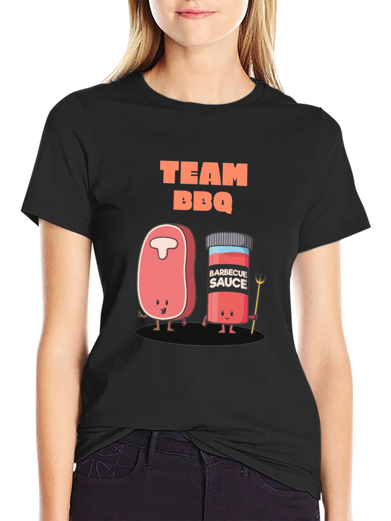 Team BBQ Graphic T-Shirt - Black