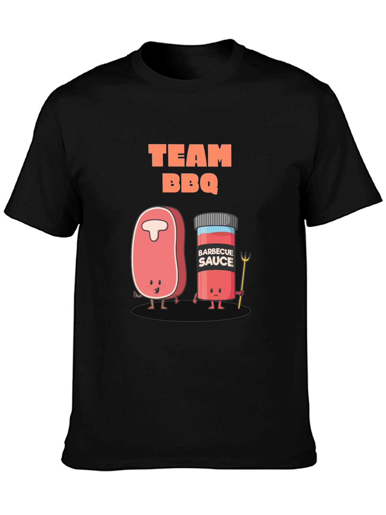 Team BBQ Graphic T-Shirt - Black