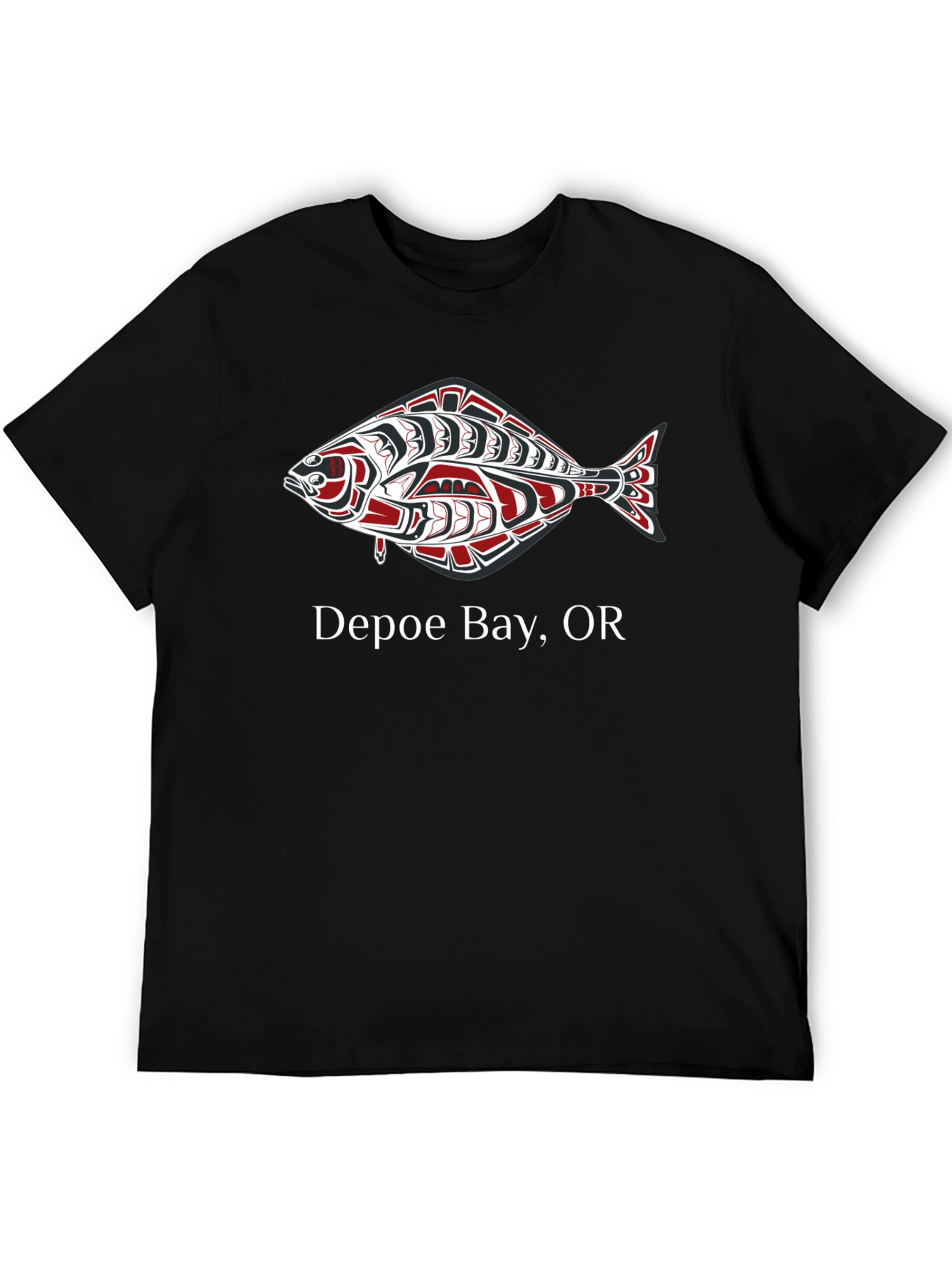 Depoe Bay Oregon Fish Graphic Tee