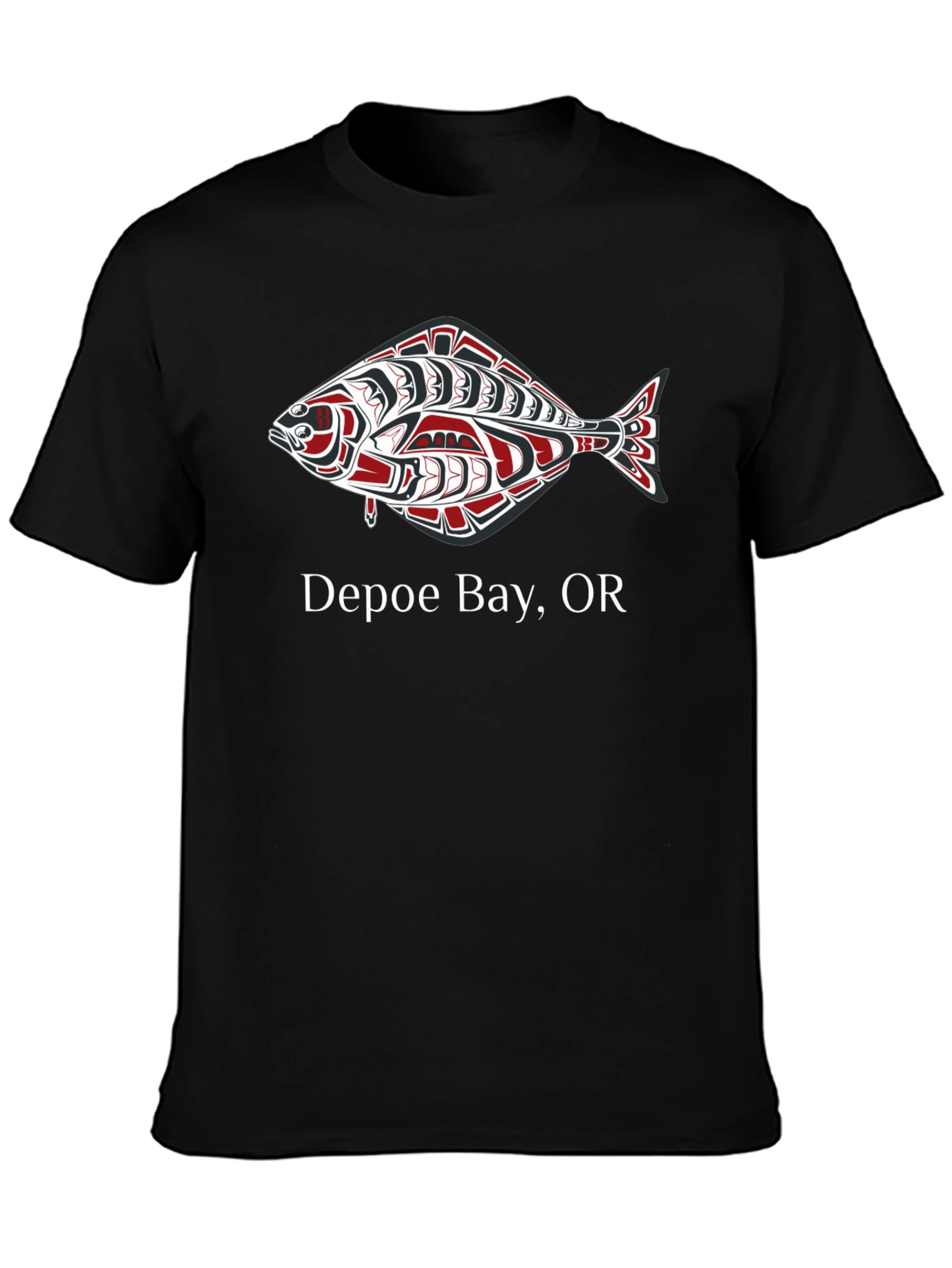 Depoe Bay Oregon Fish Graphic Tee