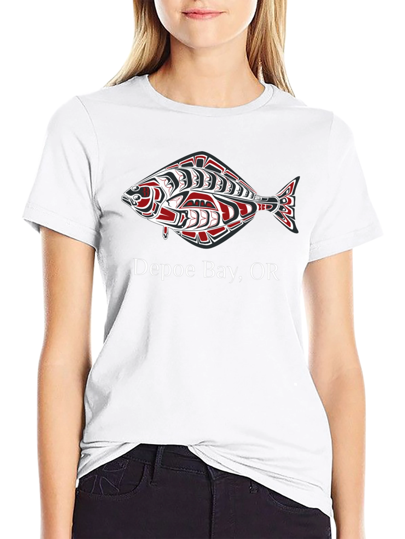 Depoe Bay Oregon Fish Graphic Tee