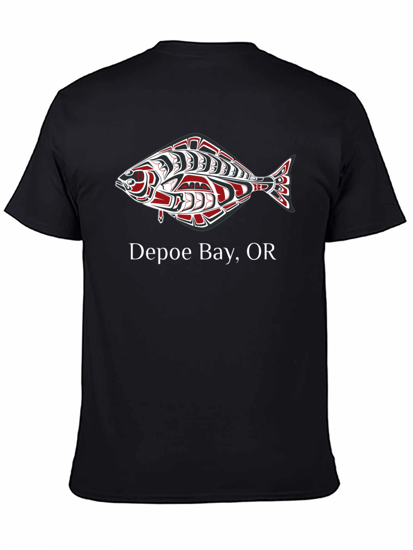 Depoe Bay Oregon Fish Graphic Tee