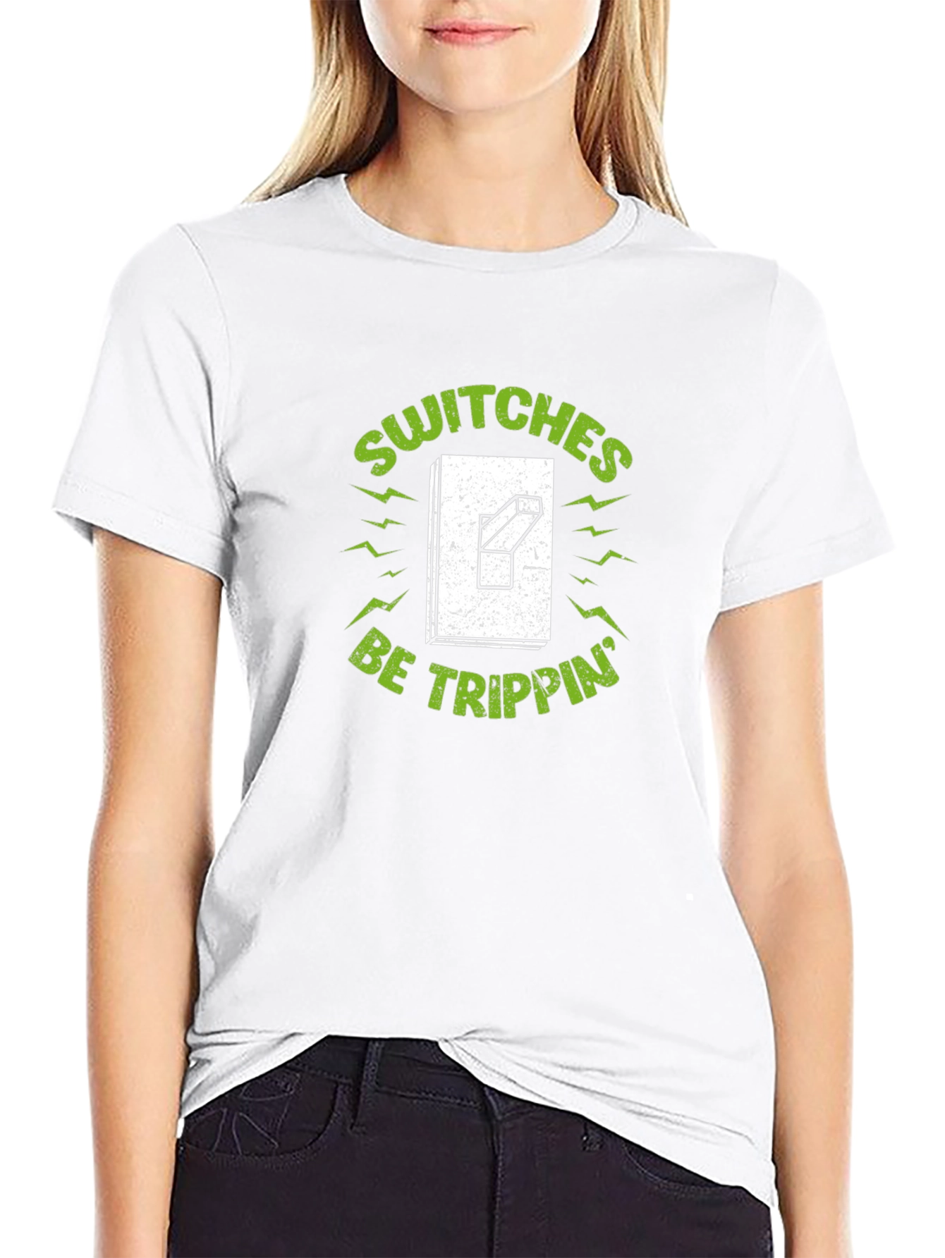 Switches Be Trippin Graphic Tee - Black