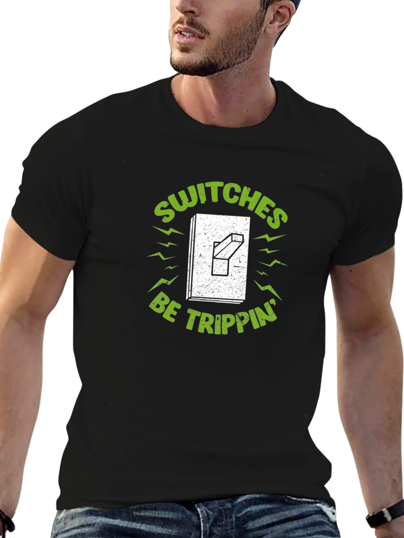 Switches Be Trippin Graphic Tee - Black