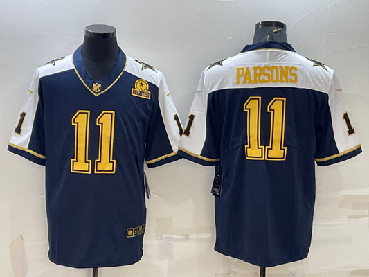 Men's Dallas Cowboys Micah Parsons #11 Navy Player Game Jerseys