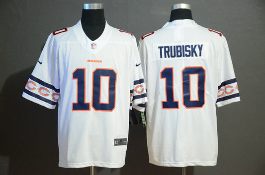 Men's Chicago Bears Mitch Trubisky #10 White Game Player Jerseys