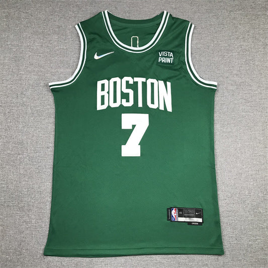 Men's Boston Celtics Jaylen Brown #7 Green 2022/23 Swingman Jerseys - Icon Edition