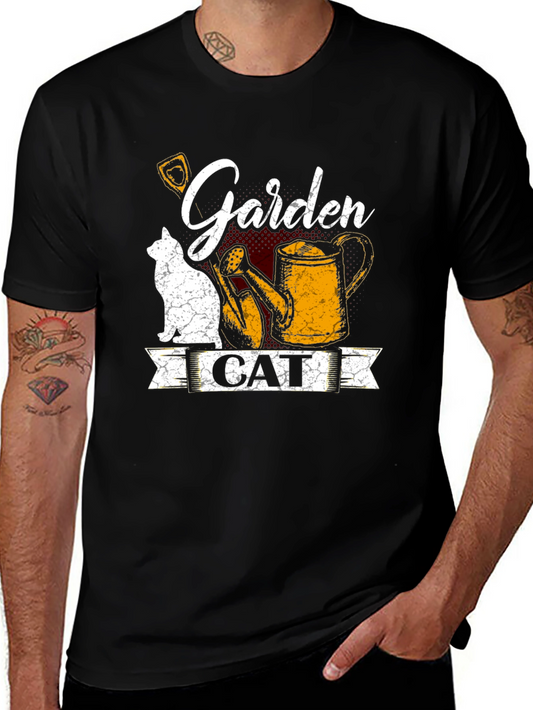 Garden Cat T-Shirt - Cute Gardening Tee for Cat Lovers