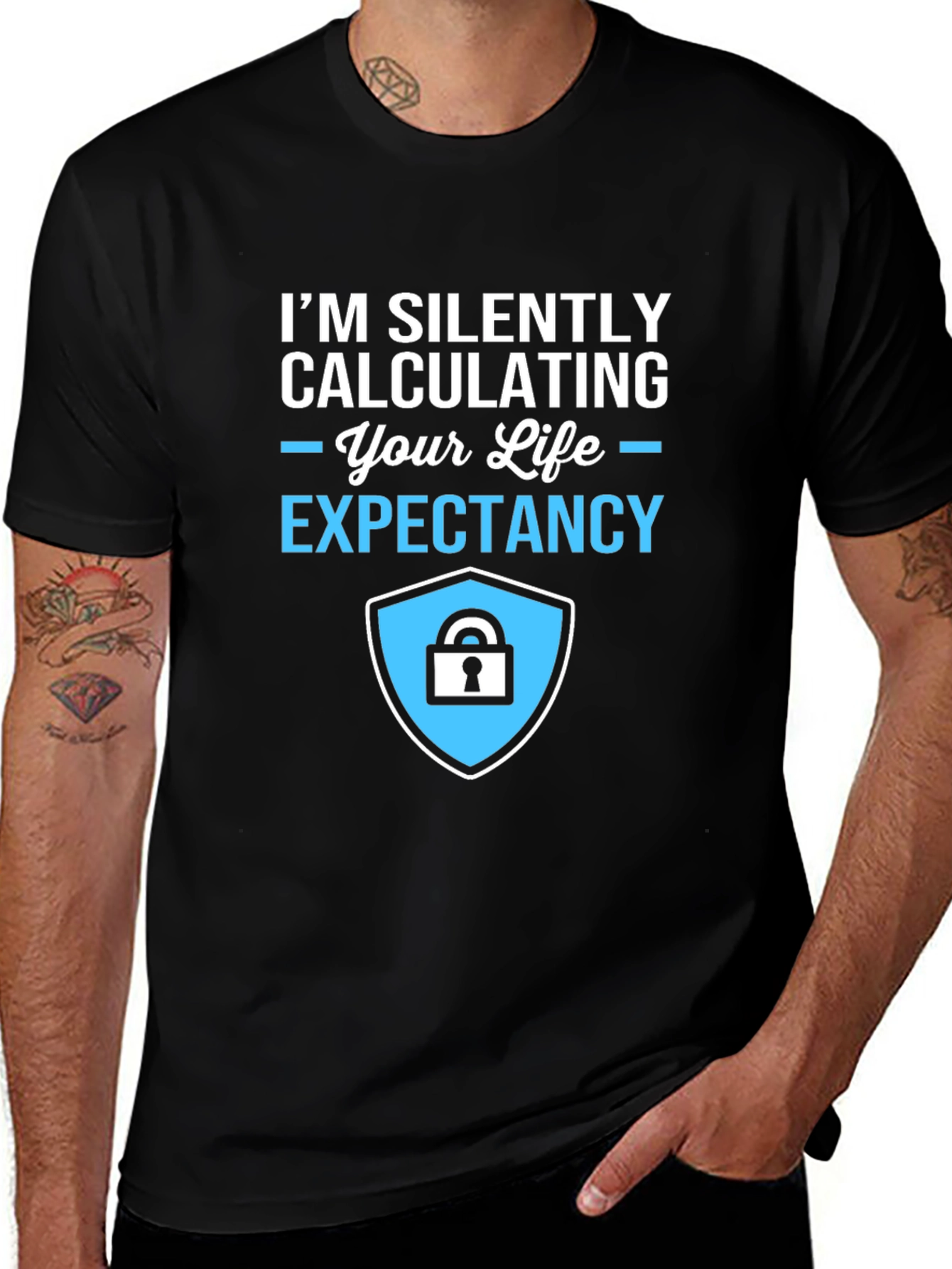 Life Expectancy Calculation T-Shirt - Funny Sarcastic Tee