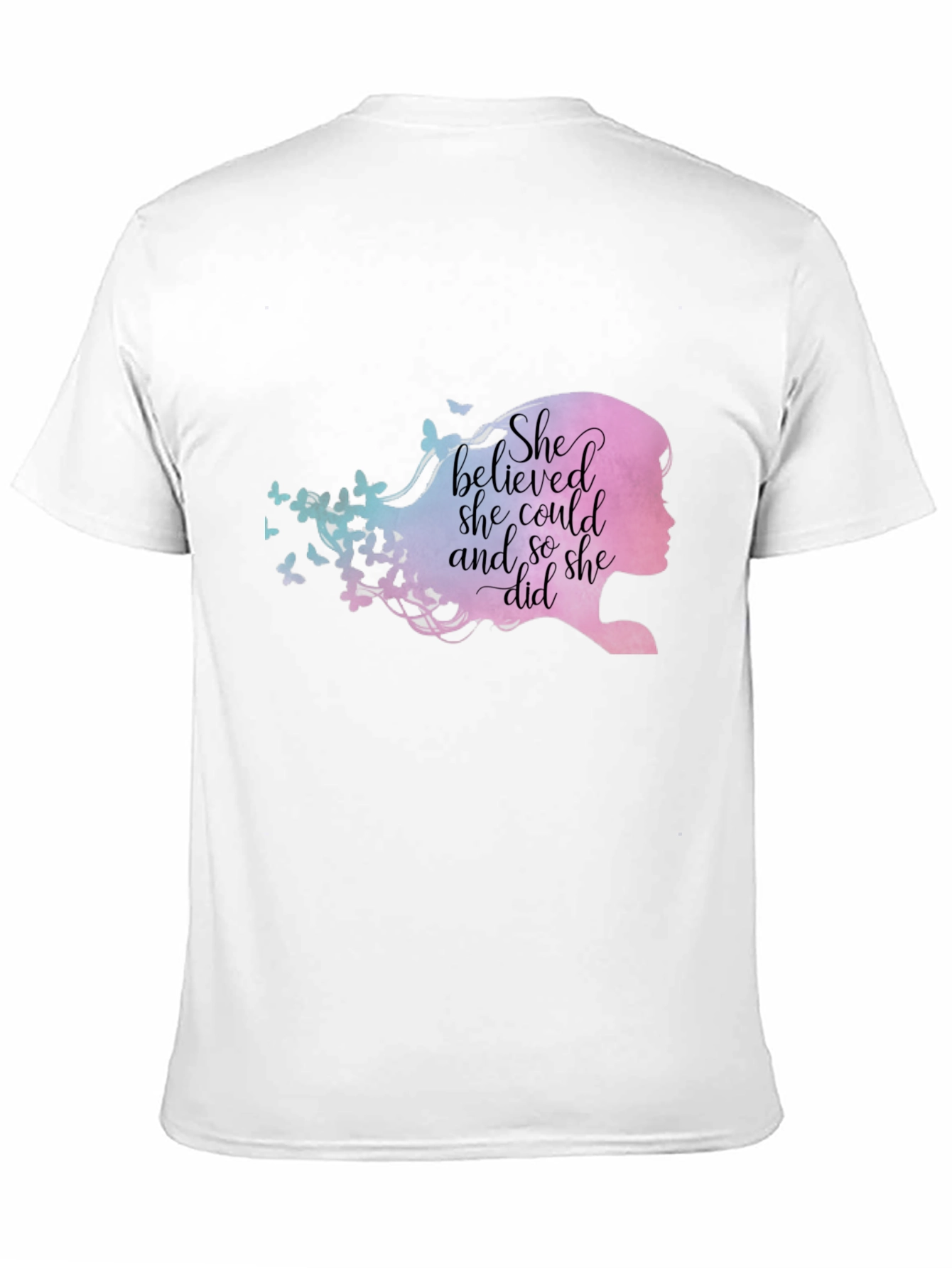 Empowering She Believed Graphic Tee - Black Unisex Fit