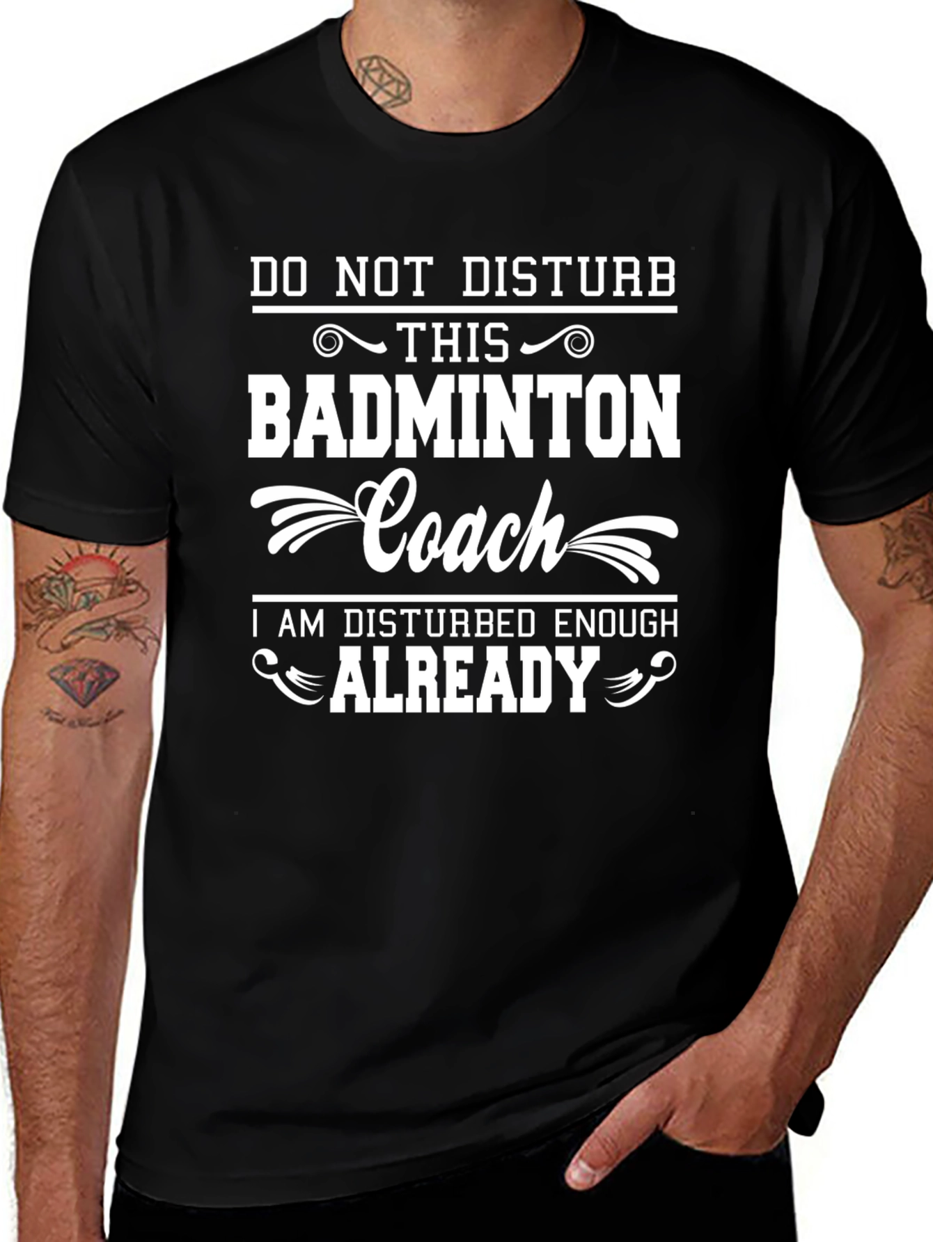 Badminton Coach Graphic Tee - Do Not Disturb!