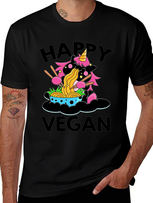 Happy Vegan Unicorn Ramen T-Shirt