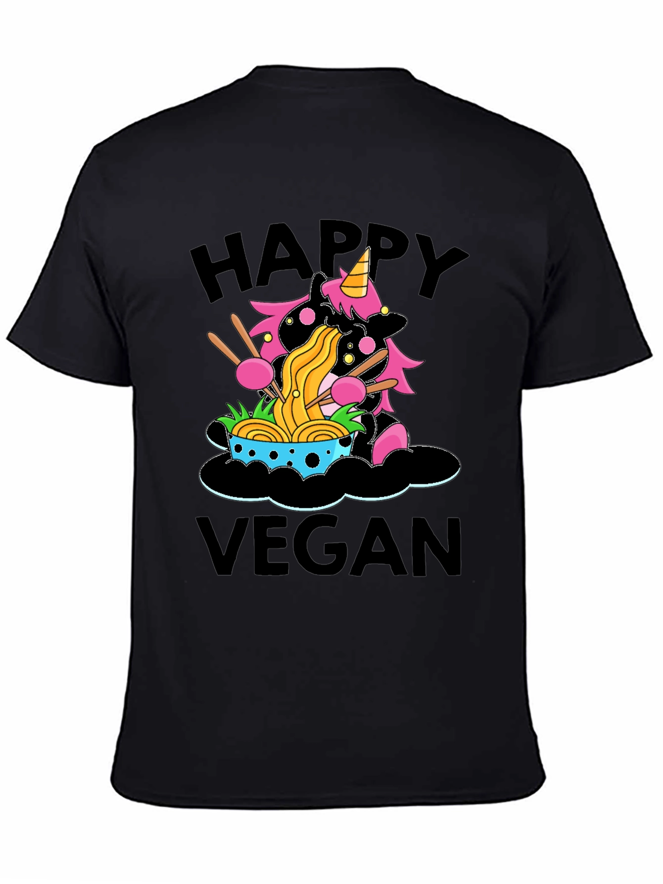 Happy Vegan Unicorn Ramen T-Shirt
