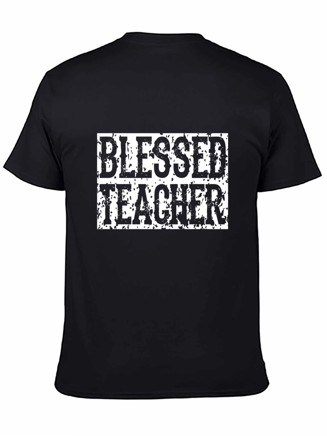 Blessed Teacher Graphic T-Shirt - Black