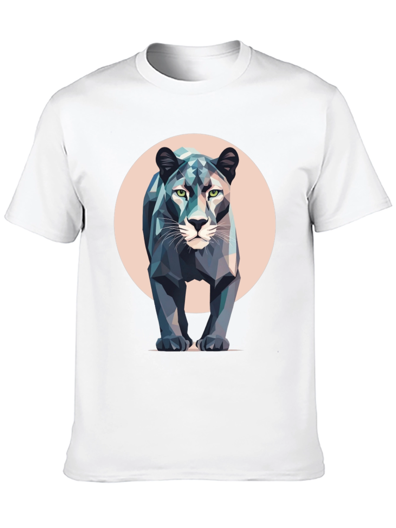 Geometric Panther T-Shirt - Modern Animal Print