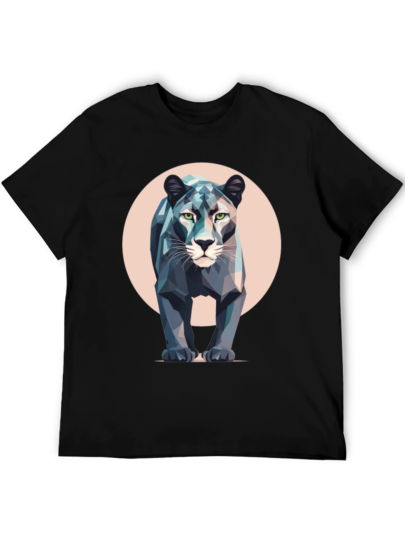 Geometric Panther T-Shirt - Modern Animal Print