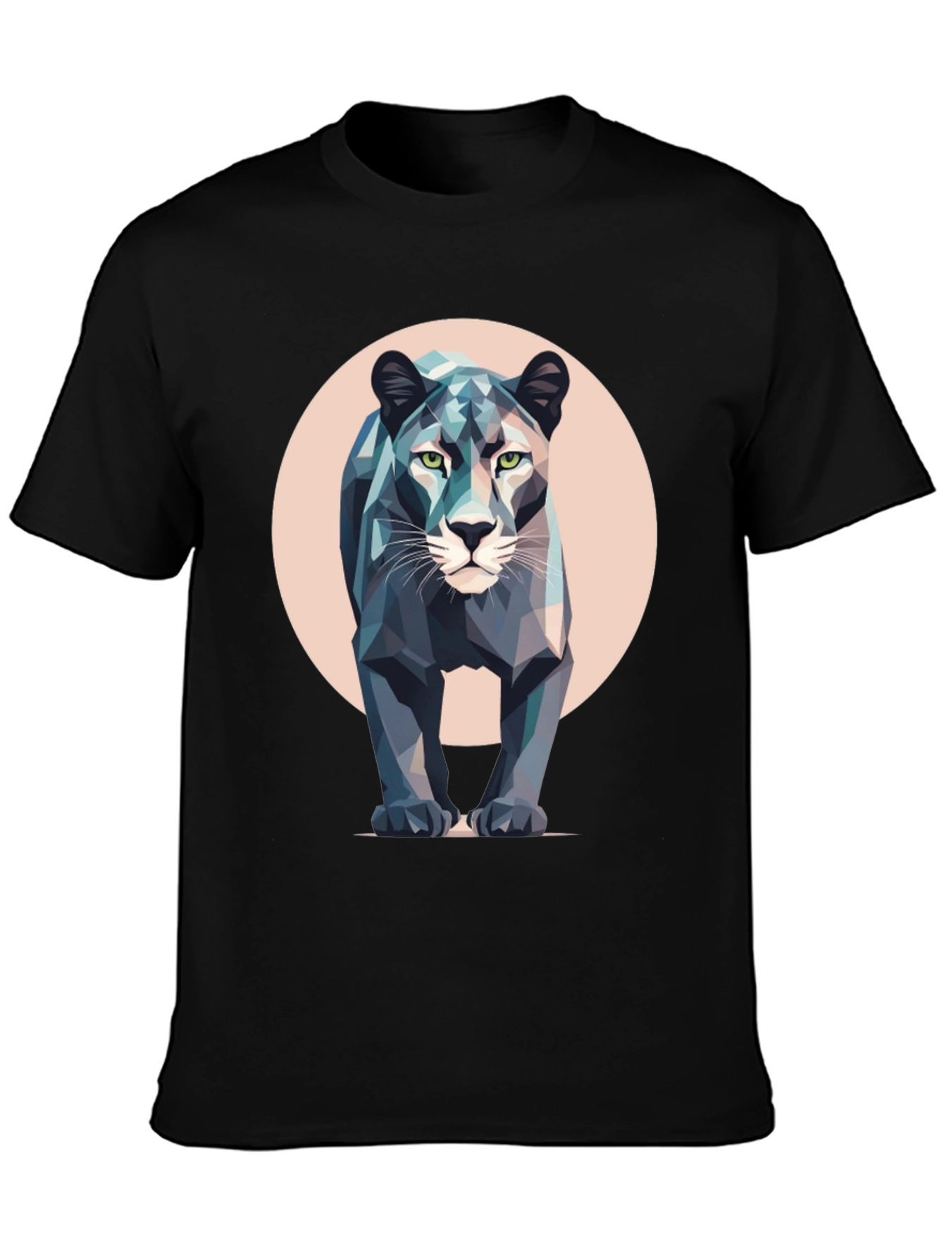 Geometric Panther T-Shirt - Modern Animal Print