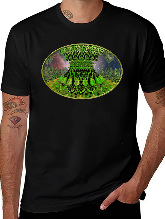Fractal Forest Tee - Unique Green Design