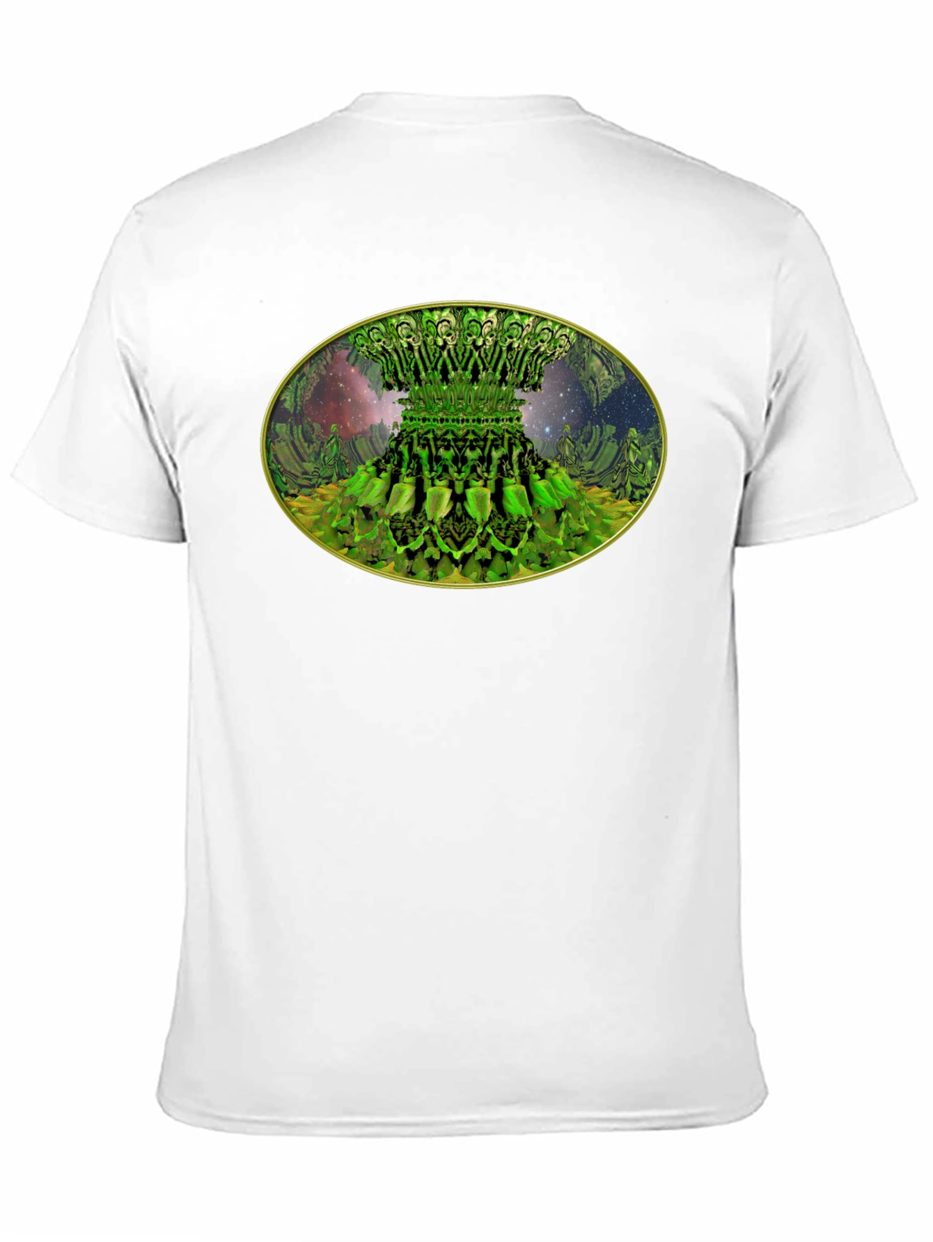 Fractal Forest Tee - Unique Green Design