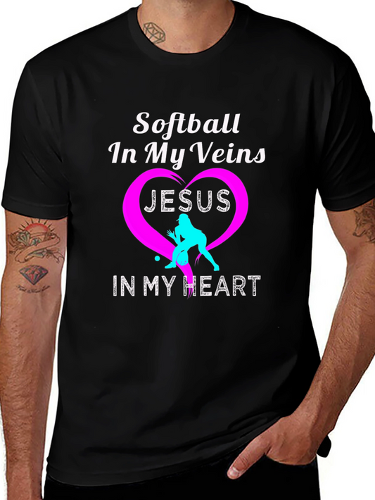 Softball In My Veins T-Shirt