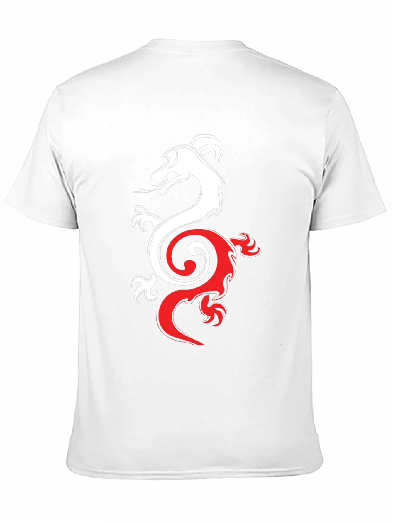 Dragon Yin Yang Graphic Tee - Black