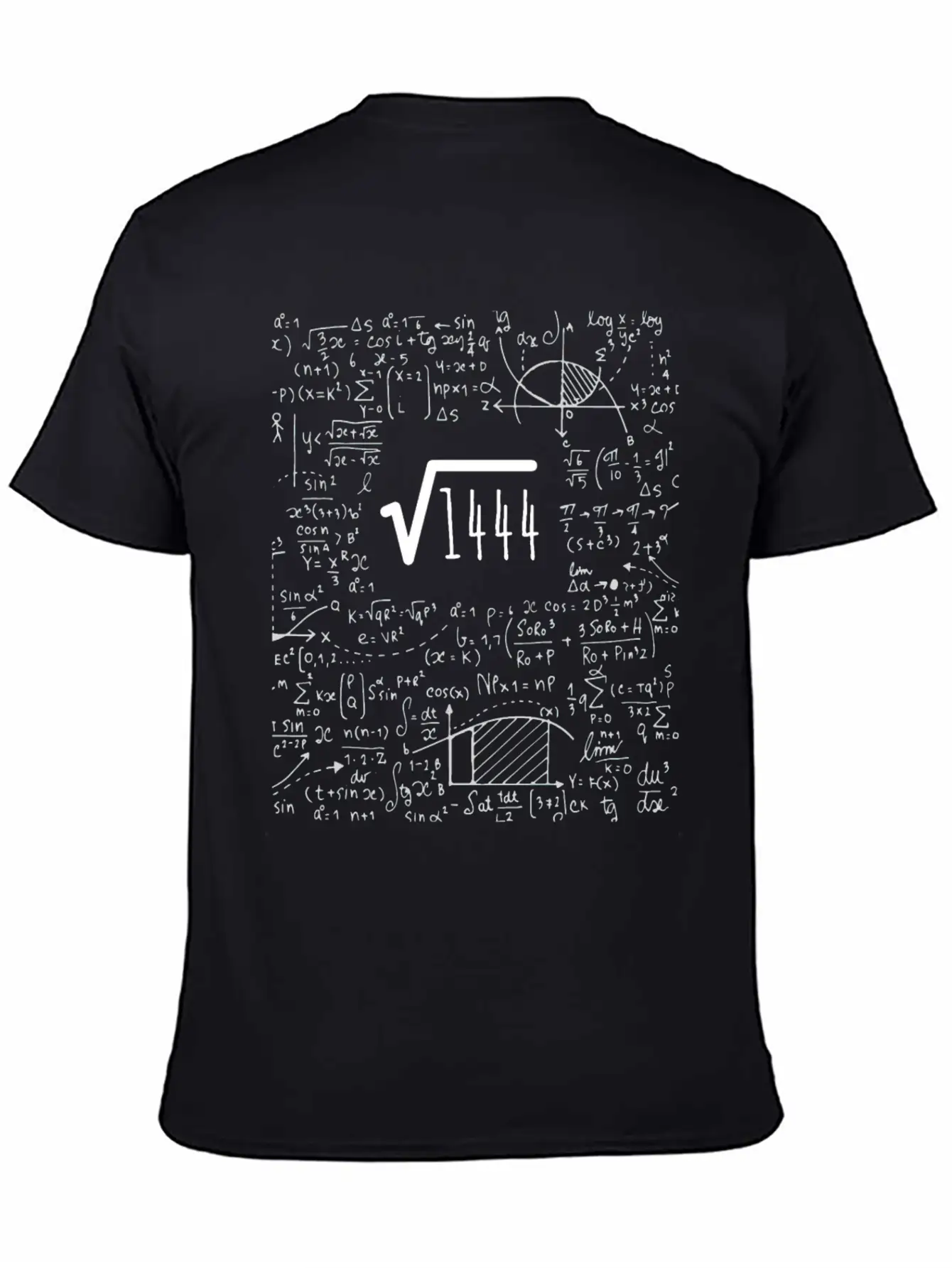 38th Birthday Square Root Of 1444: 38 Years Old Unisex Short Sleeve Soft Cotton T-Shirt – Casual Everyday Wear