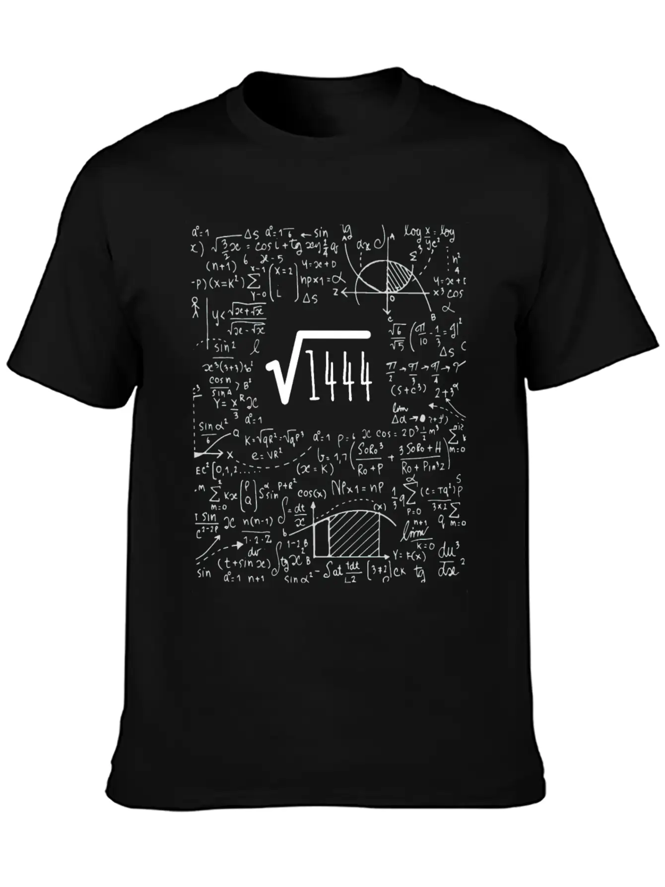 38th Birthday Square Root Of 1444: 38 Years Old Unisex Short Sleeve Soft Cotton T-Shirt – Casual Everyday Wear