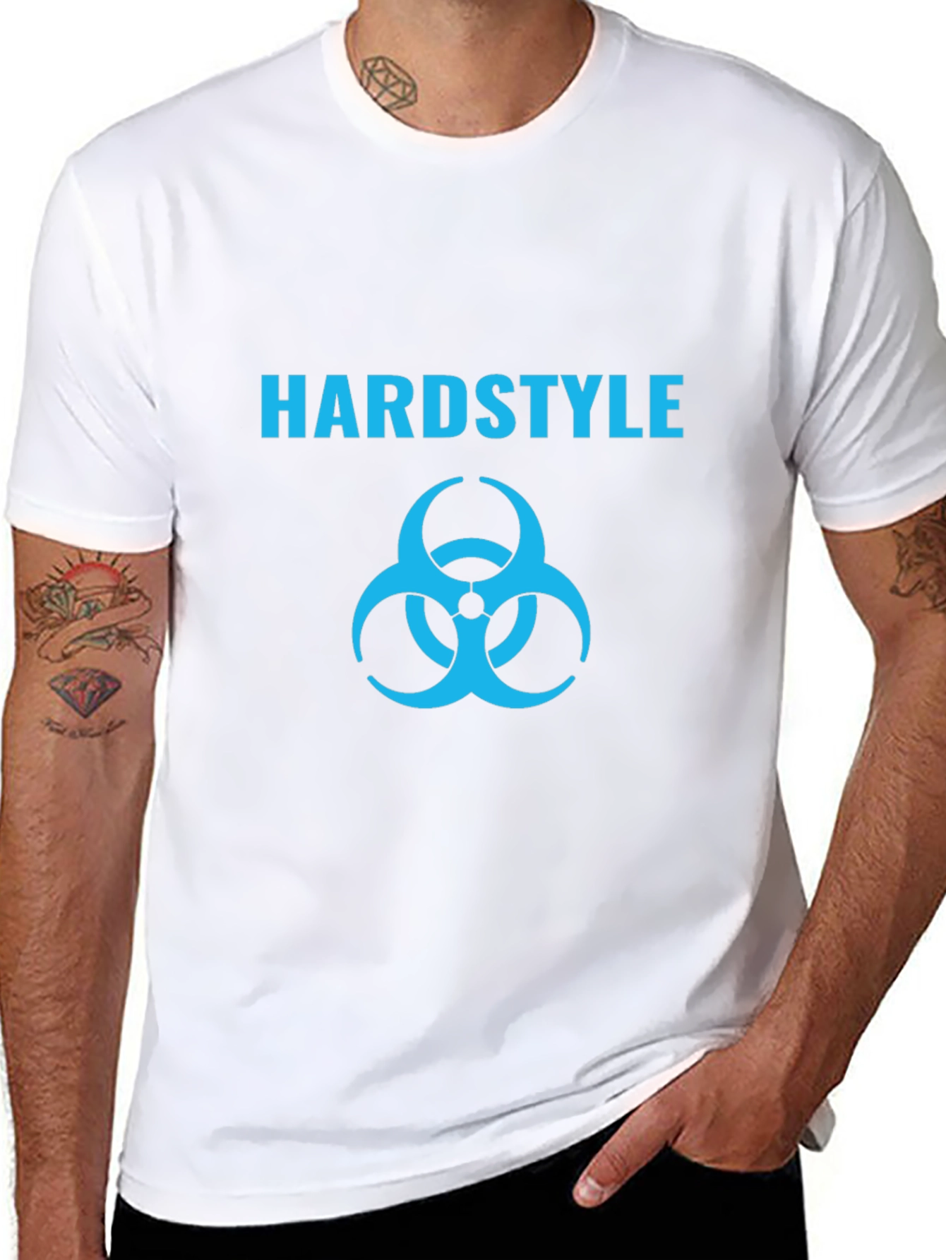 Hardstyle Biohazard Symbol T-Shirt - Black