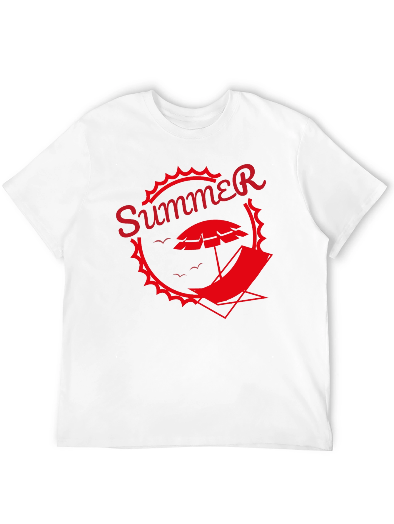 Summer Graphic Tee - Black Beach T-Shirt