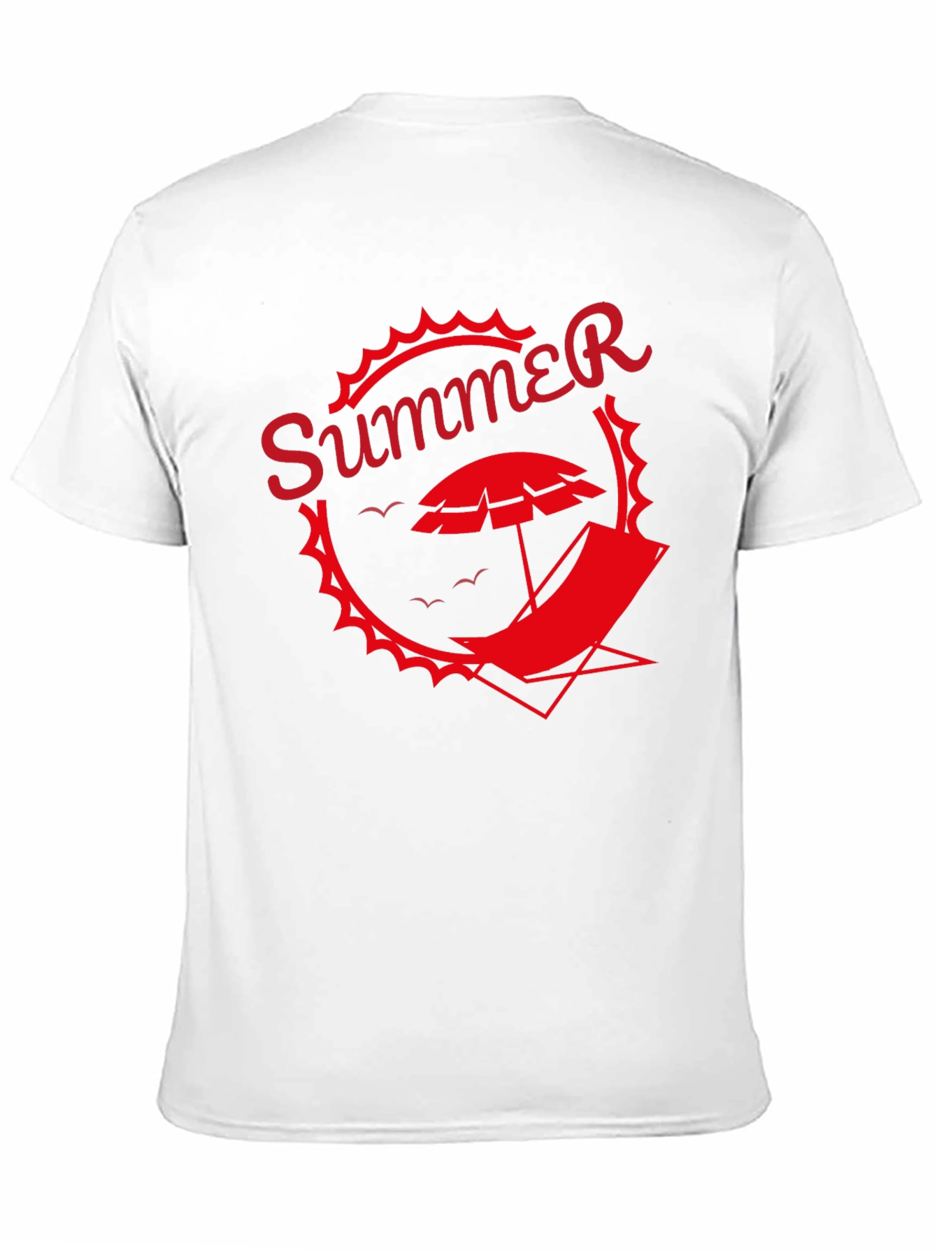 Summer Graphic Tee - Black Beach T-Shirt