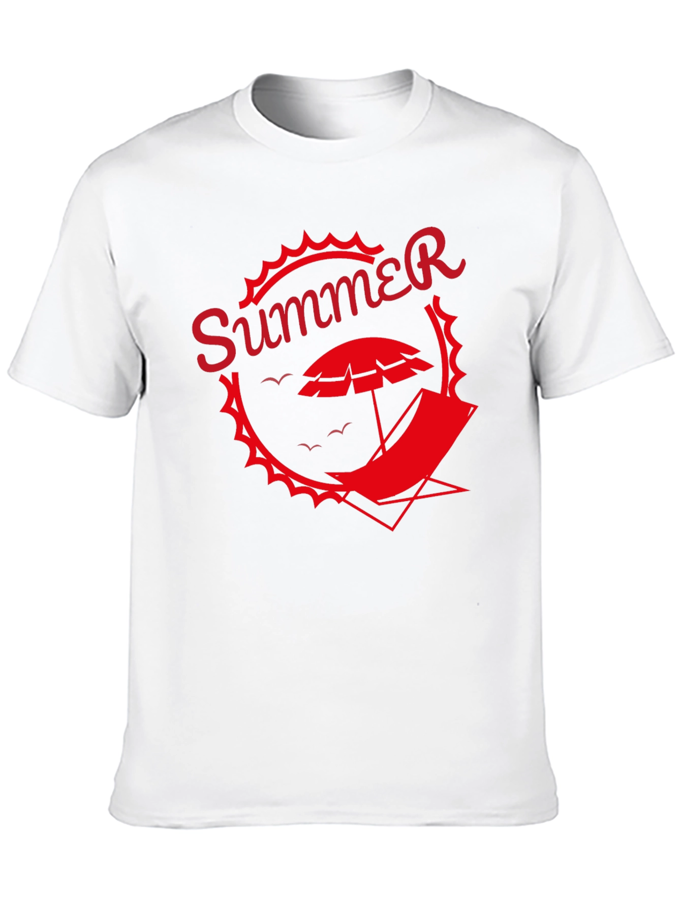 Summer Graphic Tee - Black Beach T-Shirt