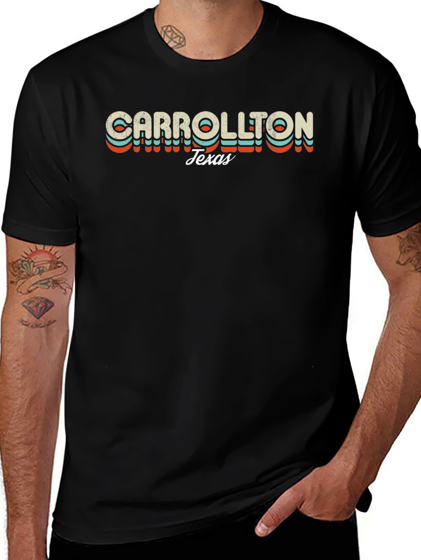 Carrollton Texas Retro Graphic Tee