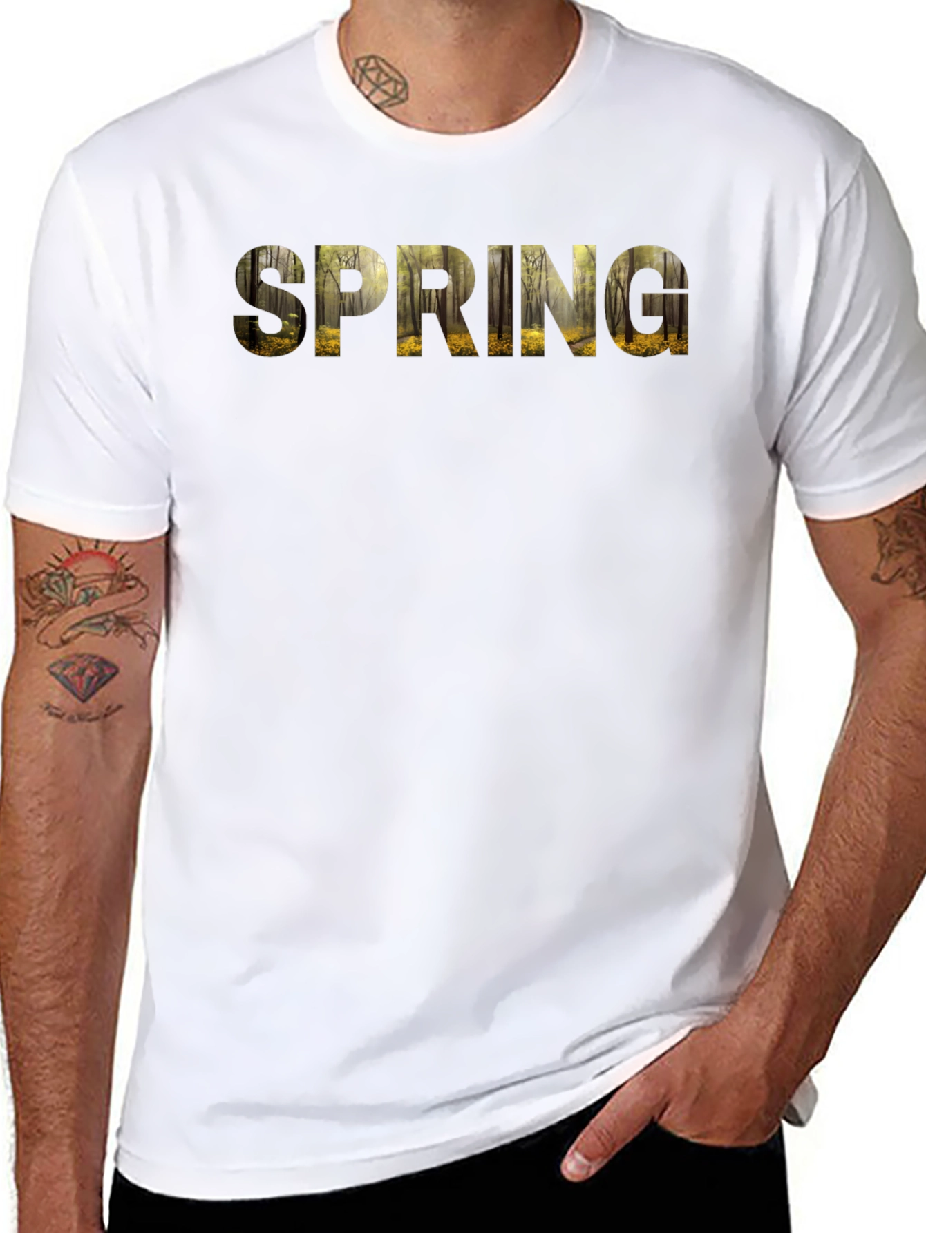 Nature-Inspired Spring T-Shirt