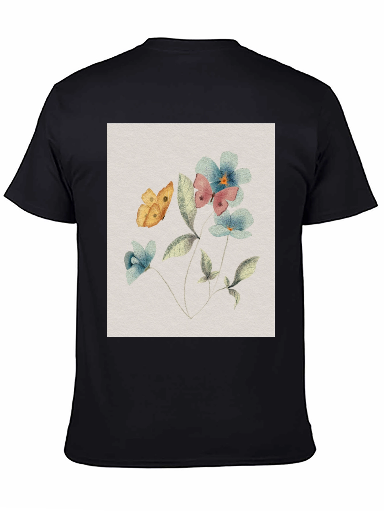 Floral Butterfly T-Shirt: Nature-Inspired Design