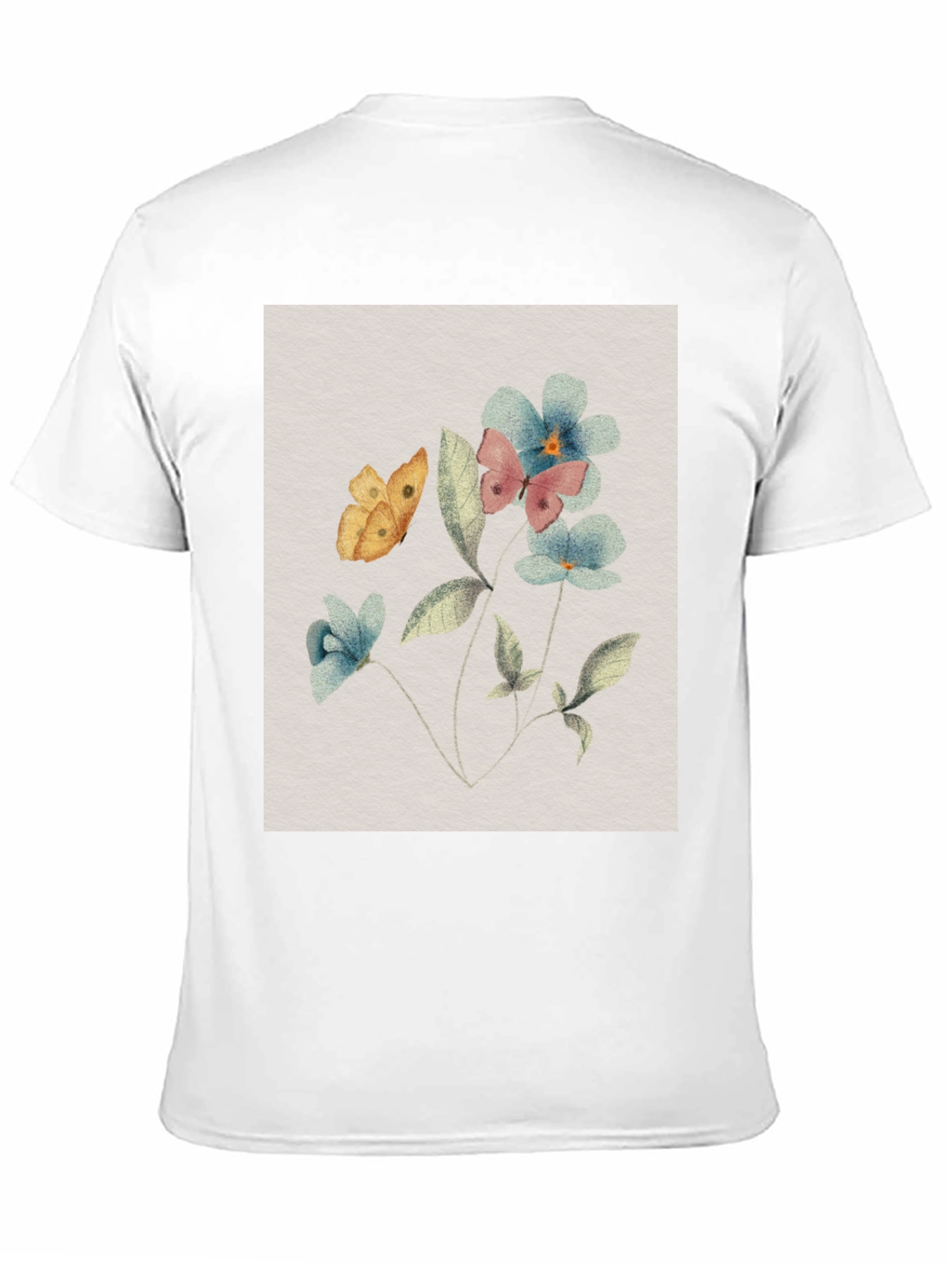 Floral Butterfly T-Shirt: Nature-Inspired Design