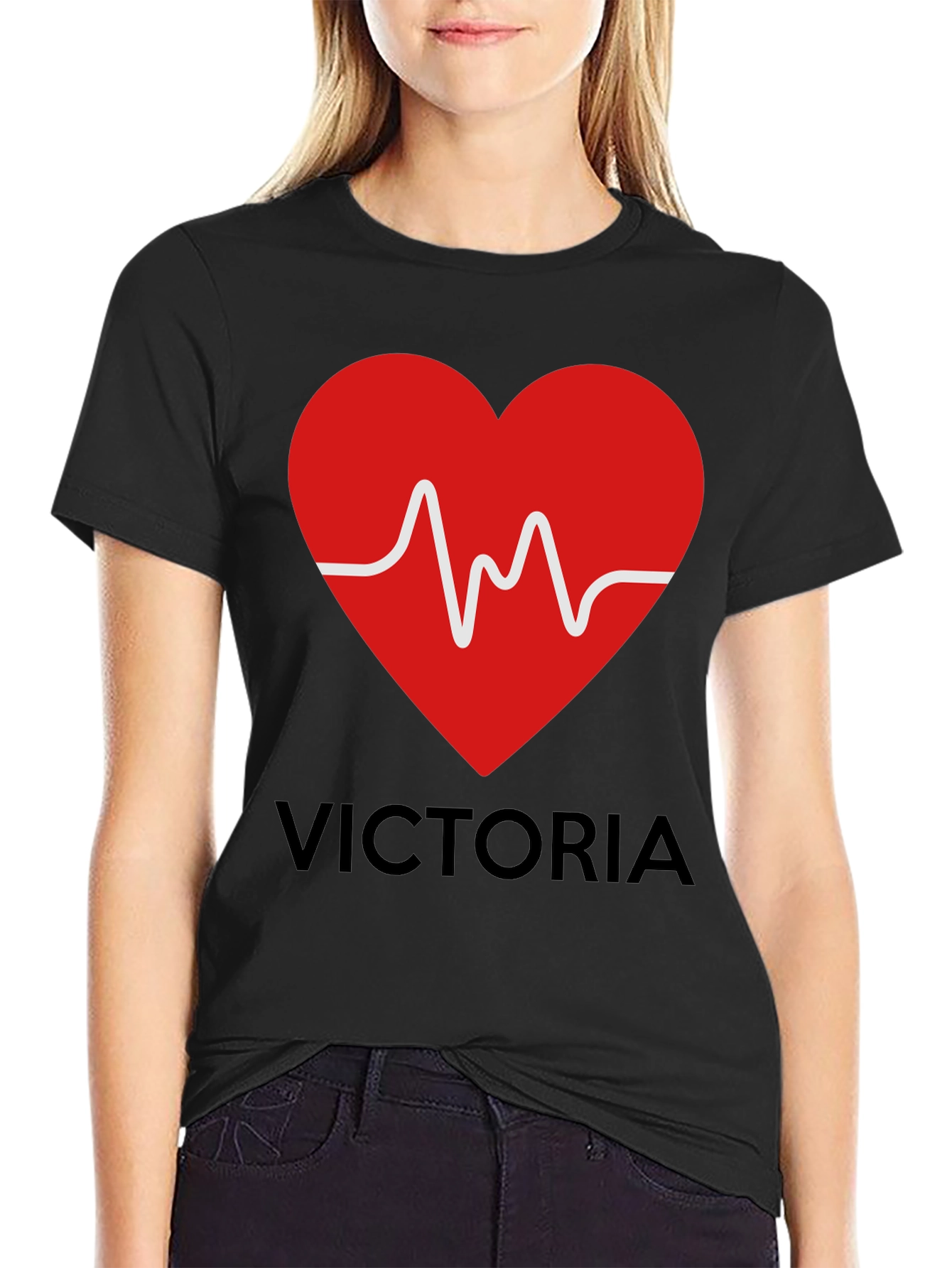 Heartbeat Victoria Personalized T-Shirt