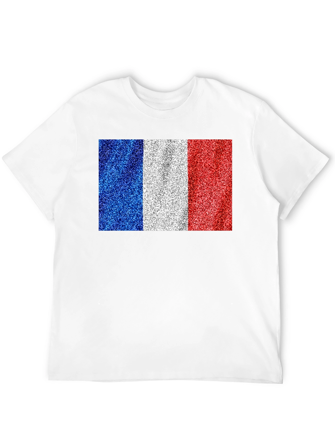 France Flag T-Shirt: Glitter Print