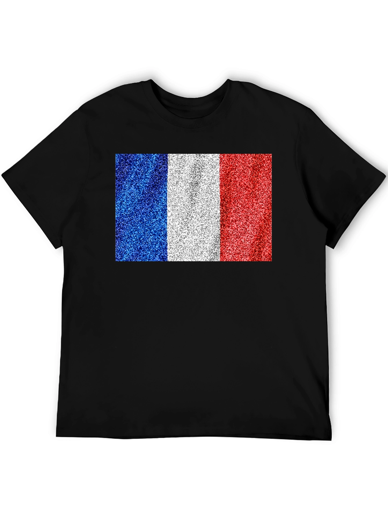 France Flag T-Shirt: Glitter Print