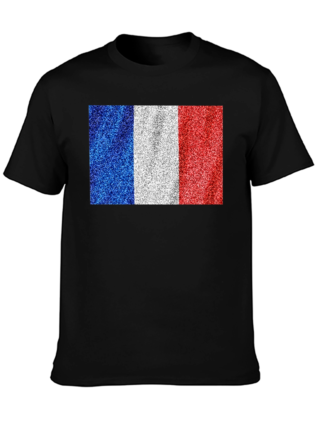 France Flag T-Shirt: Glitter Print